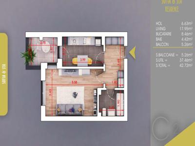 Garsoniera decomndata spatioasa Metrou N.Teclu