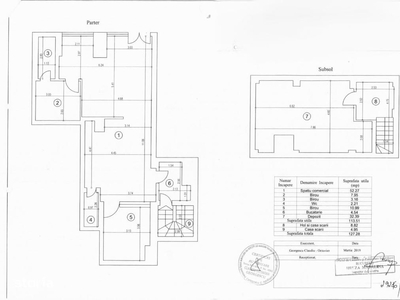 Piata Amzei, spatiu comercial 128mp, P+S, 4000euro/luna