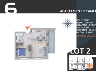 AP. 2 CAM. DECOMANDAT, BLOC P+3 / PALLADY.COMISION 0%!