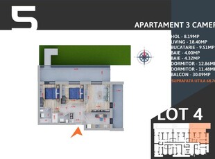 AP. 3 CAM +GRADINA 60MP ,4 BLOCURI P+3 IN CONSTRUCTIE!