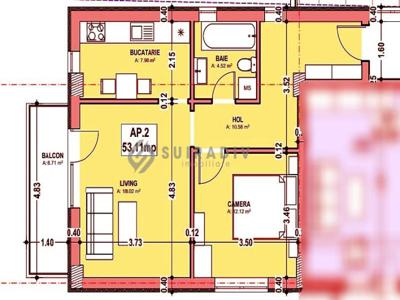 Apartament cu 2 camere, zona semicentrala, Cluj Napoca S14872