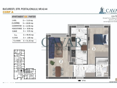 3 camere, decomandat, luminos, 2 bai, Steaua.