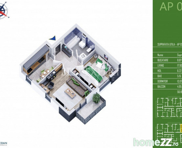 IDEAL INVESTITIE - Apartament 2 Camere Theodor Pallady