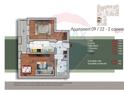 Apartament 2 camere vanzare in bloc de apartamente Bucuresti, Pipera