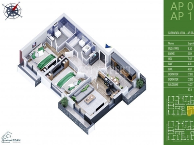 Casa renovabila Someseni, 59 mp utili, 442 mp teren, proiect+autorizat