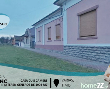 Casa cu 5 camere și teren generos de 1904 m2