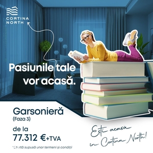 Garsonieră premium| CORTINA NORTH | Faza III - tip 1M1