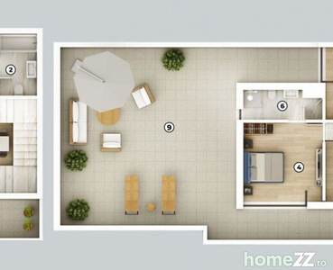 Super Apartament de Tip Penthouse Cu Terasa de 136 Mp !!!