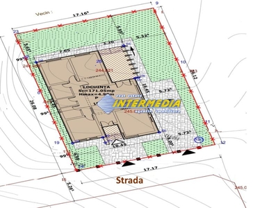 Teren Intravilan vanzare 448 mp Alba Iulia cu autorizatie construire casa si utilitati in fata