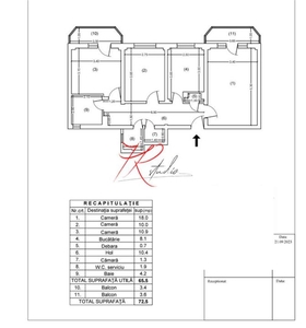 Vanzare apartament 3 camere in fata Parcul Circului