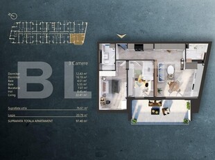 Apartament 3 camere intr-un Ansamblu rezidential Premium, zona Fabricii