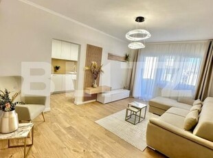 Apartament de lux, 2 camere, 55 mp, parcare, etaj intemediar, lift, zona Terra