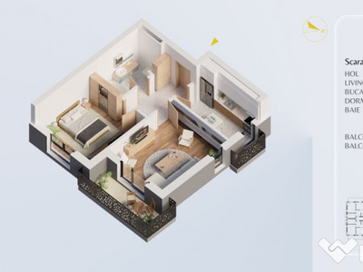 Apartament 2 Camere/ Decomandat/ Parcul Teilor