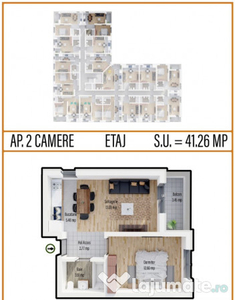 Apartament 2 camere-Militari Residence-Comision 0%