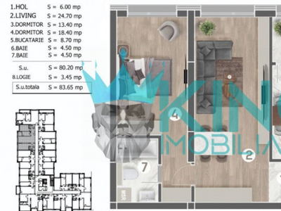 Cavar Residence-Postalionului | 3 camere | decomandat | Comi