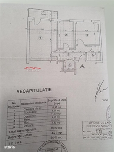 Apartament 2 camere, et 7, liber, fara imbunatatiri, ultracentral