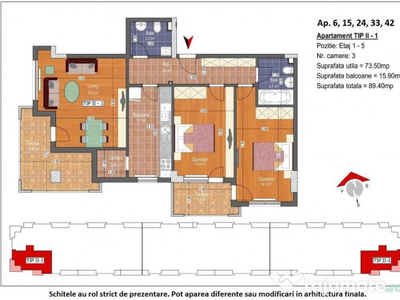 Apartament 3 Camere ,metrou N.Teclu