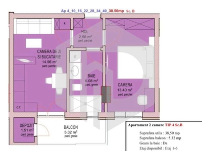 Doamna Stanca | Apartament 2 camere | La cheie | Dedeman- etaj 1,2,3