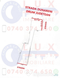 ID 7778 Teren INTRAVILAN in Dunavatu de Jos la DRUMUL JUDETEAN