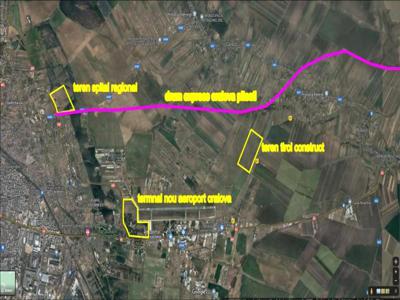 Teren extravilan 10 Ha, langa Aeroportul Craiova in apropierea Drumului Expres