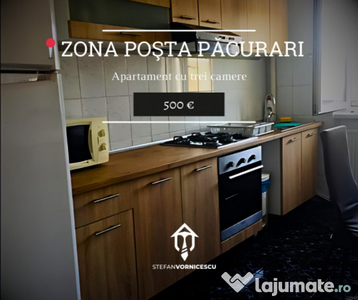 Apartament de Închiriat - 3 Camere Decomandate, Păcurari,