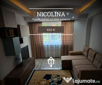 Apartament de închiriat - 3 camere, Șoseaua Nicolina