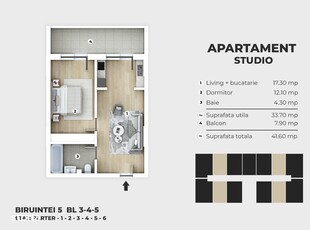 Apartament cu 3 camere si 2 bai, decomandat in zona Girocului