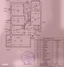 Apartament 3 camere, 59 mp, Bucium Visani, bloc nou, lift, credit