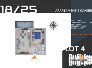 Apartament 2 camere Nicolae Teclu, la aproximativ 15 minute de mers pe jos