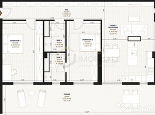 TORONTAL - PENTHOUSE - 3 Camere - LIFT - Terasa de 53 mp