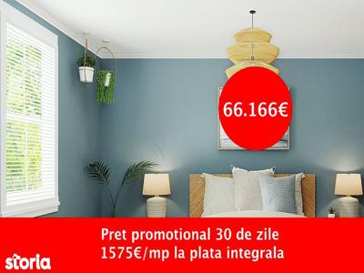 Finisaje premium: 1 Cameră, 42 m2, Grădinița Paradis MUTARE IMEDIATA!