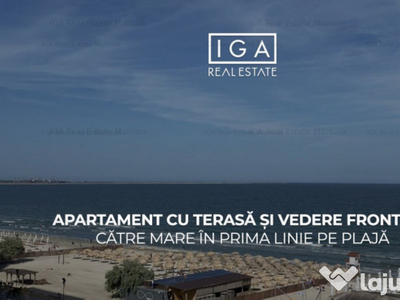 Apartament cu terasa și vedere frontala către mare în pri