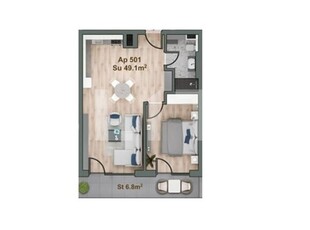 Apartament 2 camere, 50mp, etaj intermediar, bloc Premium, zona Iulius Mall