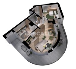 Apartament 3 camere, zona VIVO, semifinisat!