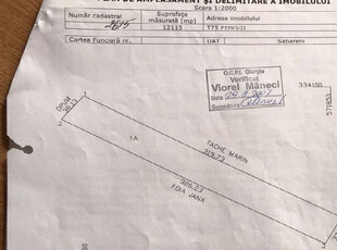 De vanzare teren extravilan in Sabareni chiar langa nodul rutier al autostrazi