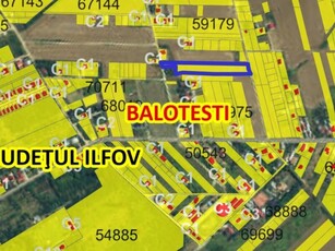 Teren Balotesti Ion Lahovari Oportunitate! Teren 6450 mp gaz