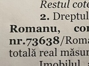 Teren intravilan com Romanu