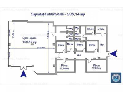 Spatiu comercial de vanzare, zona B-dul Bucuresti, 298.14 mp