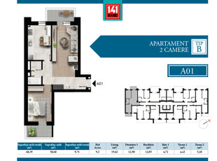 Apartament 2 camere decomandat