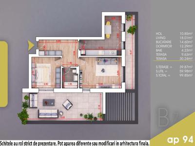 (Ap.94/7/B) 2 camere Titan - Pallady - Metrou Nicolae Teclu - Estimobiliar