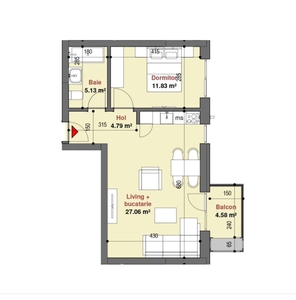 Apartament 2 Camere Exigent Plaza Residence Faza 5 Mobilat Lux!