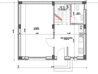 Casa tip duplex,85 mp utili, si curte proprie la cel mai mic pret!