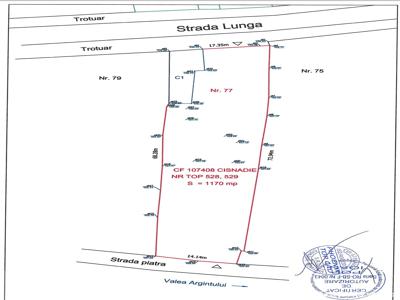 Vând casă cu 1200 mp teren intravilan parcelabil Cisnădie strada Lungă