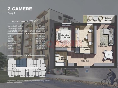 Grand Arena - 2 Camere - Decomandat - Spatios