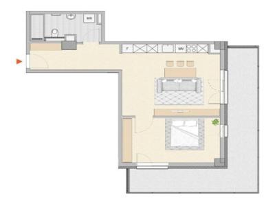 Apartament 2 camere, 58 mp, Zona Garii