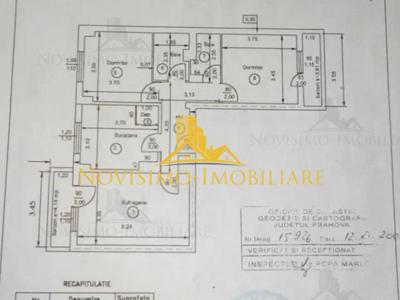 NOVISIMO-IMOBILIARE: APARTAMENT CU 3 CAM. DOUA BAI IN ZONA PIATA MIHAI VITEAZU de vanzare