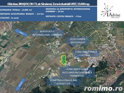 Teren de 15400 mp ideal constructii industriale sau logistice