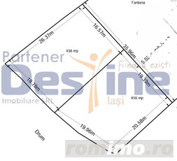 2 PARCELE DE TEREN, 456 mp, Gaureni - Miroslava