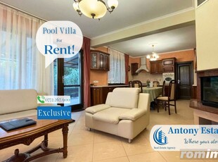 Casă de închiriat - Pool Villa - P+E, Zona Dealul Ciuperca - Oradea