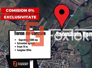 COMISION 0% Teren extravilan 1500 mp, Sanmihaiu Roman - Oportunitate investitie